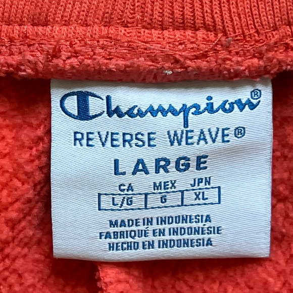 Champion Reverse Weave Cantaloupe Orange Sweat Shorts - Picture 5 of 6